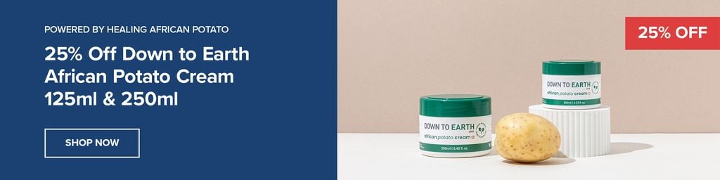 25% off Down to Earth African Potato Cream 125ml & 250ml 